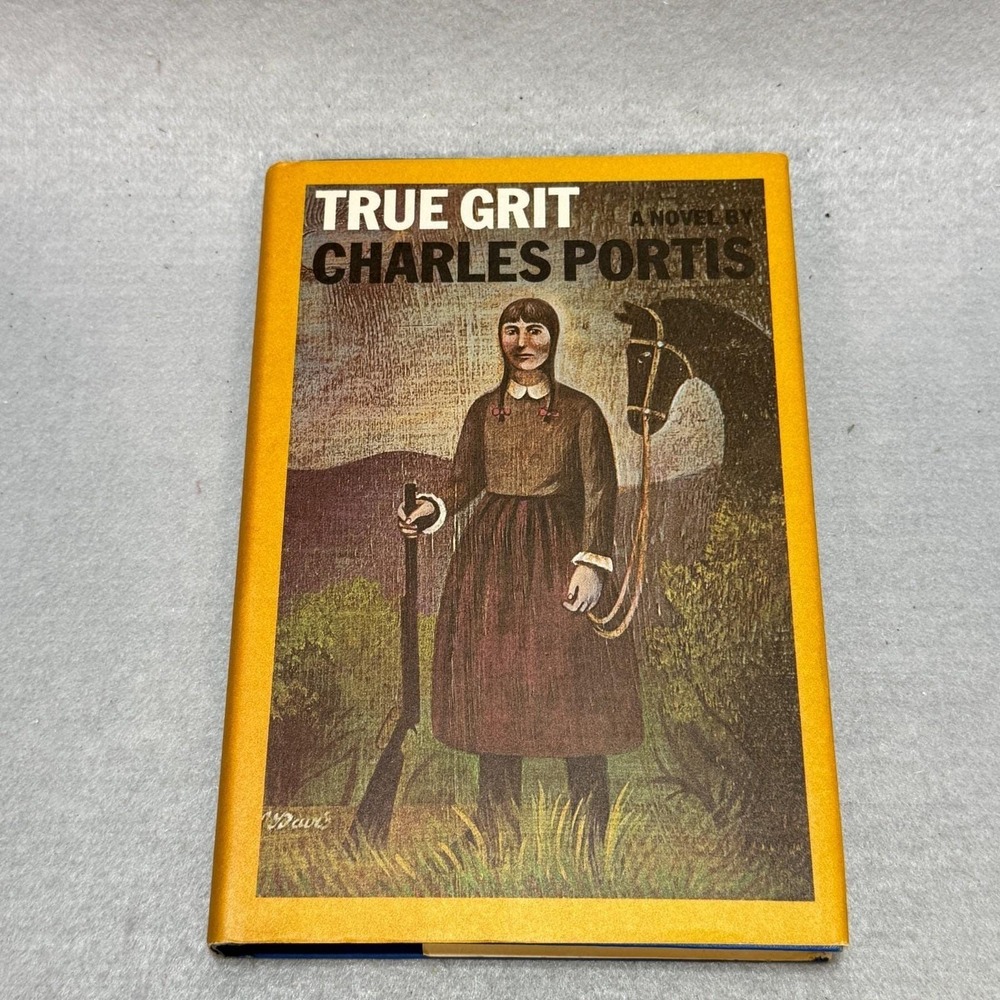 Vintage 1968 True Grit Charles Portis HC/DJ Book Club Edition Simon & Schuster